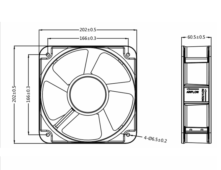 XFD20060 DC Axial Fan