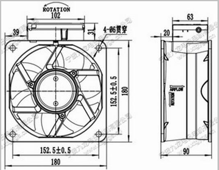 XFA18089 AC Axial Fan