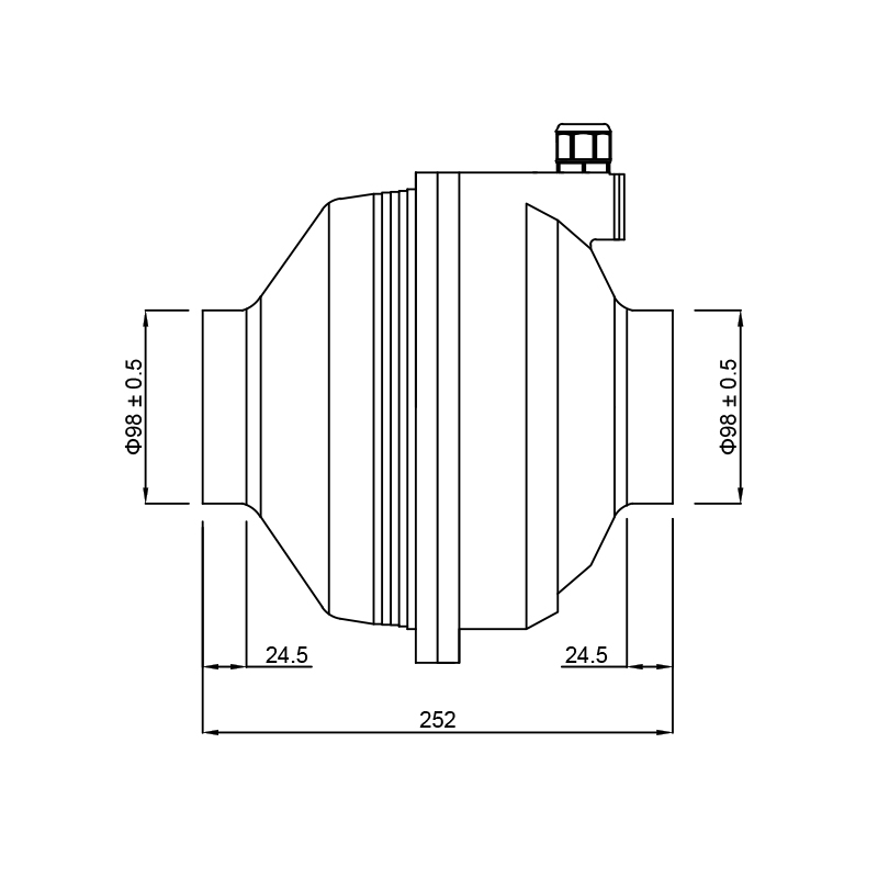 SZXF-PF-100W Centrifugal Fan