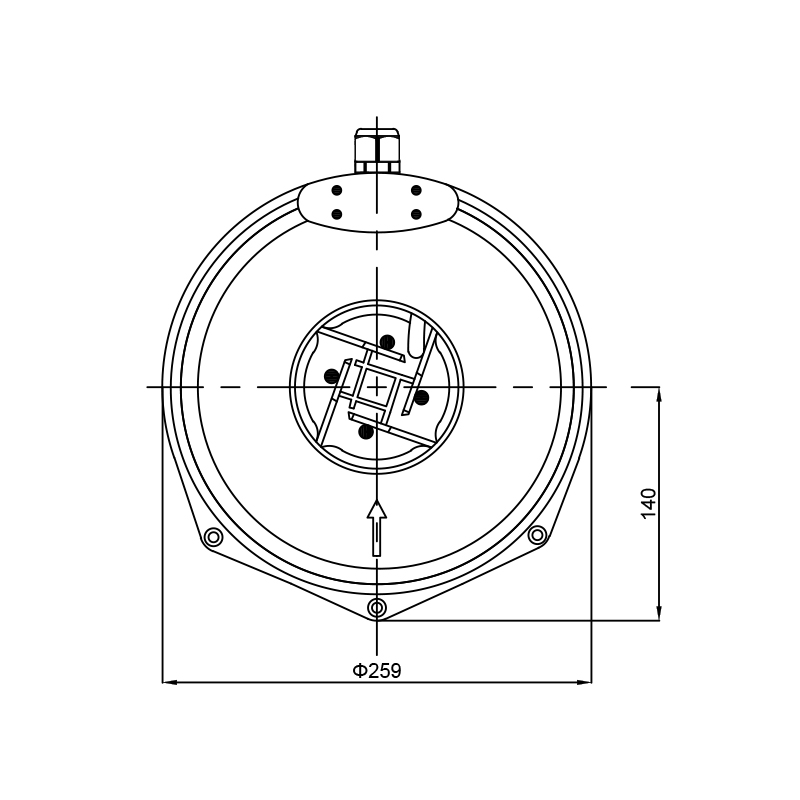 SZXF-PF-100W Centrifugal Fan